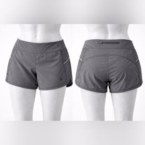 Athleta Athletic Shorts Size S Gray Running Workout Shorts